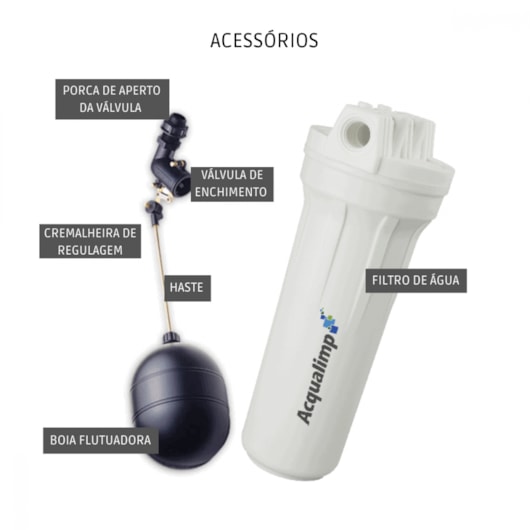 Caixa D`Água De Polietileno Água Limpa 500l Com Kit Acqualimp - Imagem principal - ebe84f32-210f-4a64-90ec-5cf3b1954db7